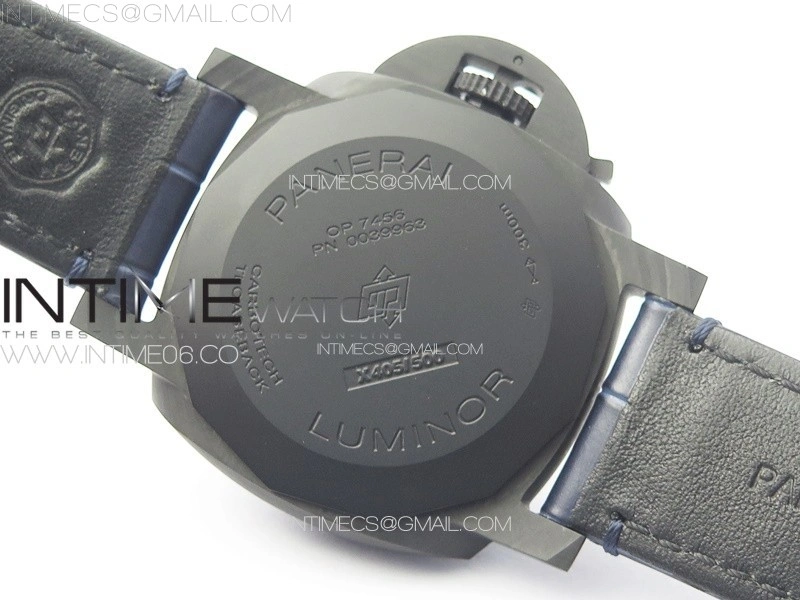PAM1664 Carbotech VSF 1:1 Best Edition on Blue Leather Strap P.9010 Clone